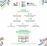 POLİSAN X1 ALL Dönüşüm Boyası 0,75 Lt Yakut / 4529