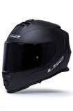Storm Mat Siyah Kask 2 Cam