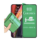 Apple iPhone Xs Max Ekran Koruyucu Seramik Nano Cam Esnek Tam Full Kaplayan Kırılmaz