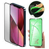 Apple iPhone 12 Mini Ekran Koruyucu Seramik Nano Cam Esnek Tam Full Kaplayan Kırılmaz