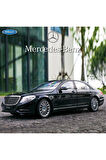 Mercedes Benz S500 Class 1.24 Metal Araba Dıecast Orjinal Black Mercedes S Class Araba