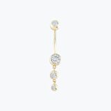Altın Sallantılı Göbek Piercing