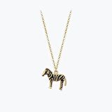 Altın Zebra Kolye