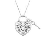 Silver Kilit Forever Kolye