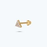 Altın Tragus Üçgen Piercing