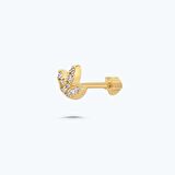 Altın Tragus Lotus Piercing
