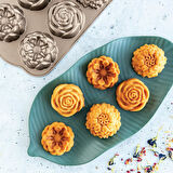 Nordicware 6´lı Mini Çiçekli Kek Kalıbı