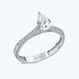 Altın Damla Taşlı Yüzük