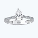 Altın Damla Taşlı Yüzük