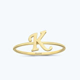 Altın K Harfi Yüzük
