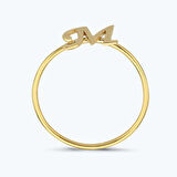 Altın M Harfi Yüzük