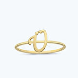 Altın Ü Harfli Yüzük