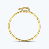 Altın Ü Harfli Yüzük