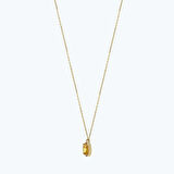 Altınbaş Besties Sarı Taşlı Oval Kolye