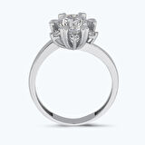 Altın Tektaş Kalpli Yüzük