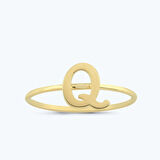 Altın Q Harfi Yüzük