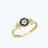 Altın Sekizgen Yüzük