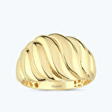 Altın Bombeli Yüzük