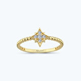 Altın Taşlı Kutup Yıldızı Yüzük