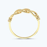 Altın İç İçe Geçmiş Halka Yüzük
