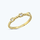 Altın Küp Taşlı Yüzük