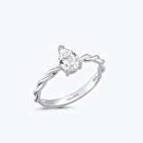 Altın Damla Tektaş Yüzük