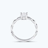 Altın Oval Tektaş Yüzük