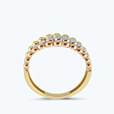 Altın Üç Renk Toplu Yüzük