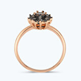 Altın Vintage Çiçek Yüzük