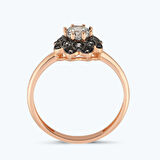 Altın Vintage Çiçek Yüzük