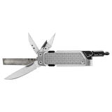 Gerber Gear Lockdown 10-in -1 Çok Amaçlı Çakı - Survival Kazıma Çubuğu - Gümüş