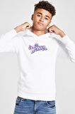 Willy Wonka Logo Beyaz Çocuk 3ip Kapşonlu  Sweatshirt