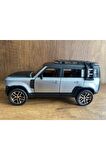 Land Rover Defender Model Araba Oyuncak Land Rover Defender Gri Tüm Kapıları Açılır Sesli Ve Işıklı