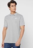 Nike Standart Fit Pamuklu Polo Tişört GRİ