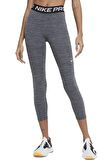 Nike Pro 365 Mid-Rise Crop Training Legging Toparlayıcı Gri Siyah Tayt