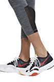 Nike Pro 365 Mid-Rise Crop Training Legging Toparlayıcı Gri Siyah Tayt