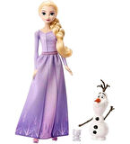 Frozen DİSNEY FROZEN ELSA ve OLAF KARLAR ÜLKESİ MODEL BEBEK 30 CM MOR ELBİSE