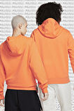 Nike Sportswear Hoodie Fleece Unisex Orange Şardonlu Kapüşonlu Sweatshirt Orange