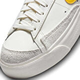 Nike Blazer Platform Leather Unisex Sneaker Hakiki Deri Beyaz-Sarı Günlük Spor Ayakkabı 3cm