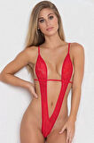 Kırmızı Seksi Fantezi Babydoll Tm8130