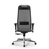 Ergolife SynchroSit 10 Ergonomik Deri ve Fileli Ofis - Yönetici Koltuğu / Çalışma Sandalyesi - 1D1.D.1.333 Siyah