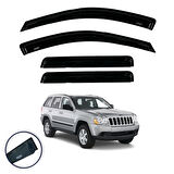 Jeep Grand Cherokee WK Cam Rüzgarlığı 4'lü  2005-2010 Niken (Kromsuz model)