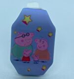 Peppa Pig Ailesi Karanlıkta Parlayan Led Oyuncak Saat