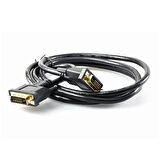 Dvi To Dvi Monitör Ekran Kablosu Ara Bağlantı Dvı-D 24+1 1.5m