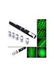 5 Başlıklı Üzel Kutusunda Yeşil Lazer Green Laser Poınter Yeşil