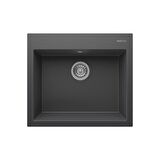 Real Stone K002 Didym 60 Antrasit Granit Tezgah Üstü Eviye 60x53 Cm