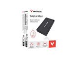 VERBATIM 1 TB Metal Mini 3.2 USB (2000Mb/s) Harici SSD Siyah