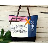 Anne Ve Kız Figürlü Tasarım Kadın Tote Çanta