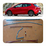 Seat İbiza Uyumlu 14 Parça Krom Cam Çerçeve Çıtası 2017+ Sonrası