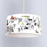 Çocuk Odası Dijital Baskılı Sarkıt Avize Model 290